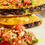 Tacos, Chicke Frita or Steak with Pico de Gallo
