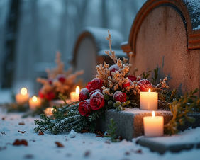 věnec na hrobě