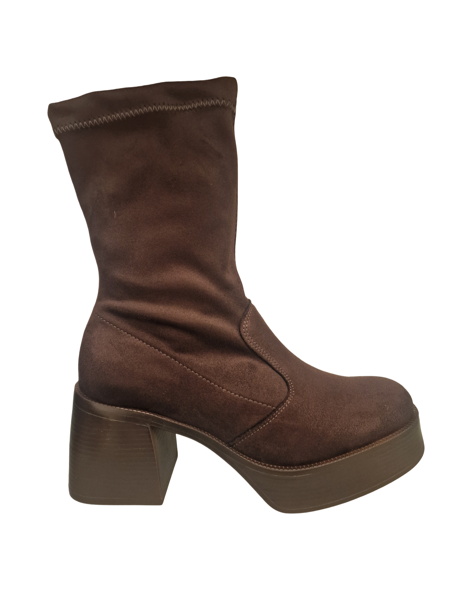 JoDis rúskinn stígvél dark brown 