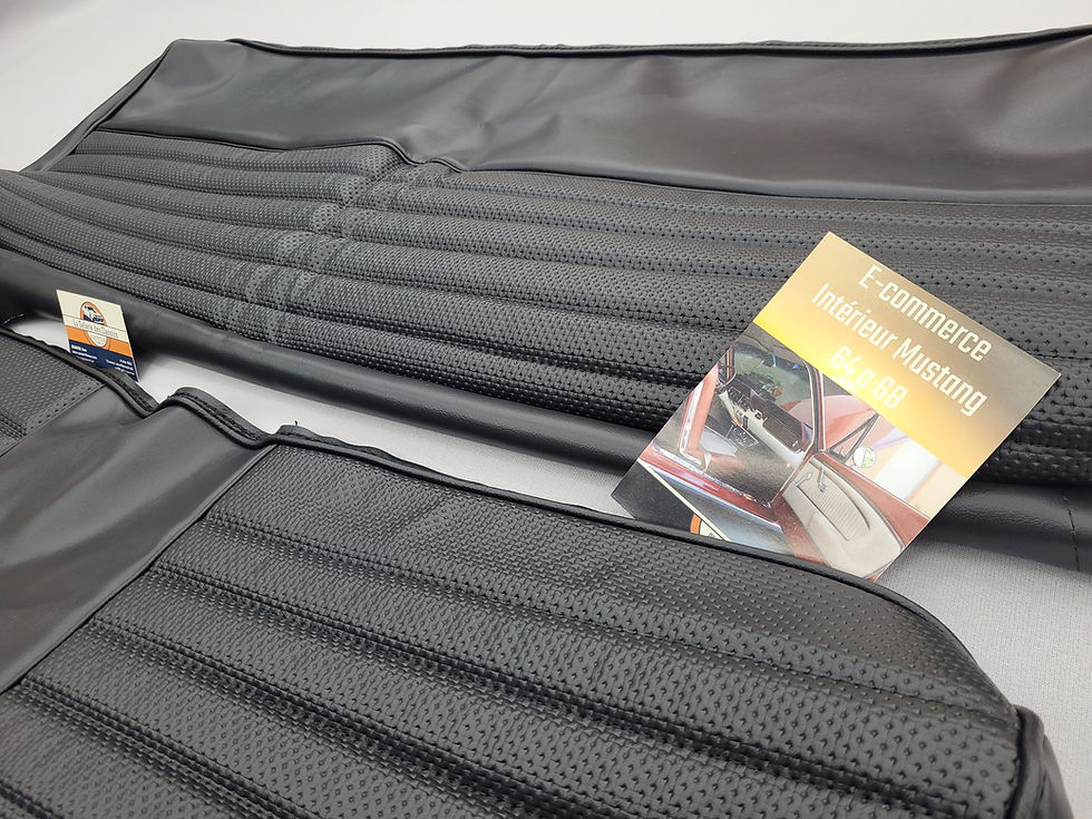 Miniature : Housses de Siege de la Banquette arrière Ford  Mustang 1966 Fastback Noir