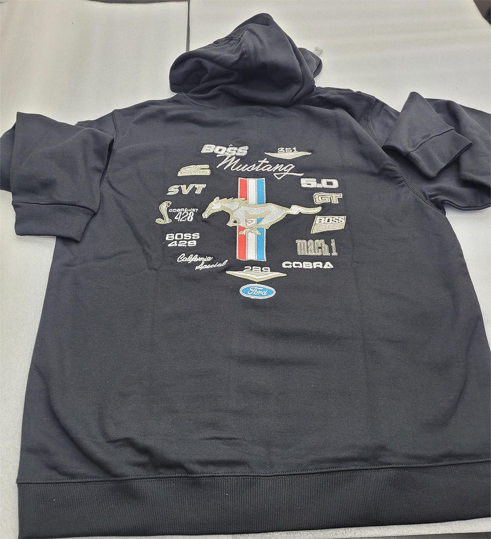 Miniature : HOODY Homme Noir Mustang , taille M