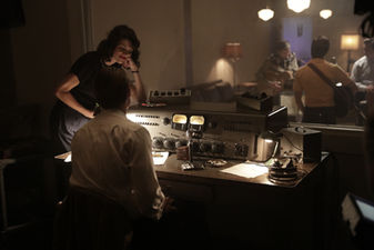 Margaret Anne Florence in recording booth Sun Records show