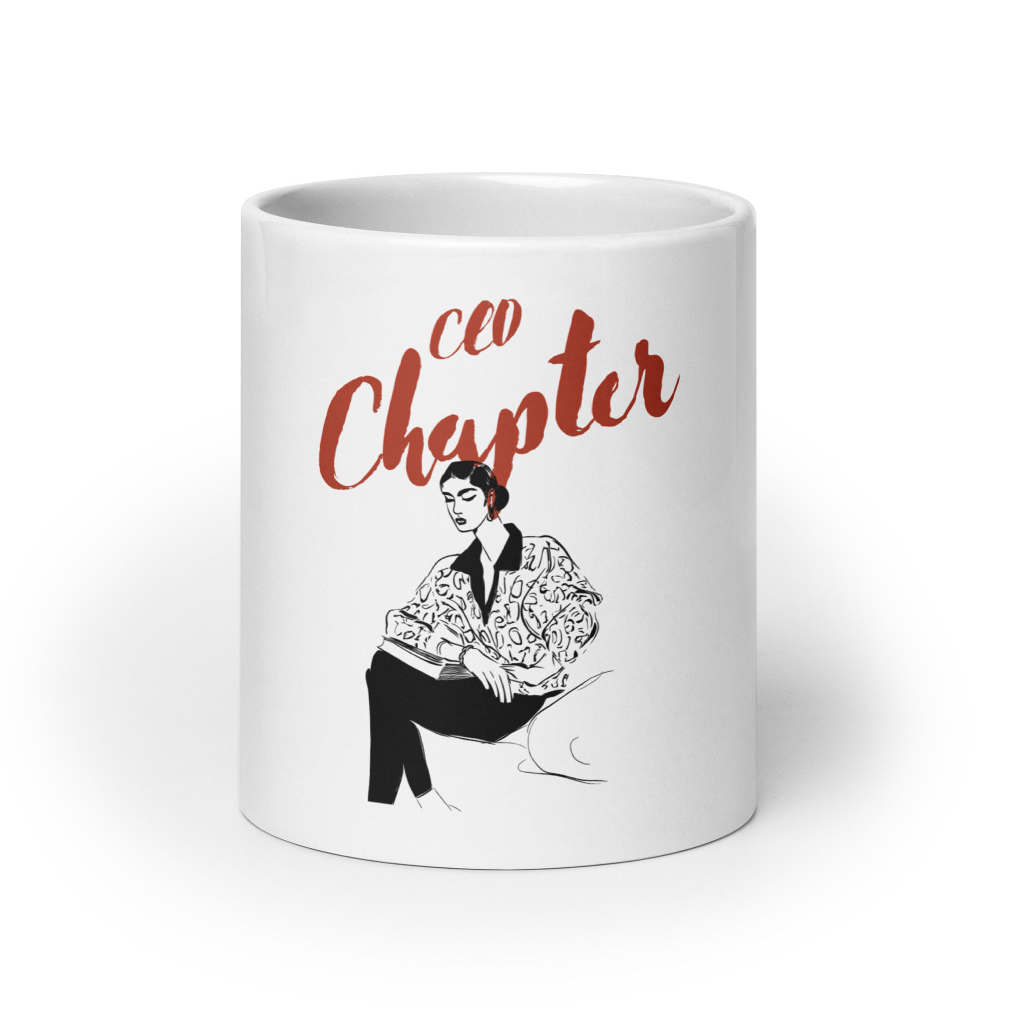 White glossy mug CEO Chapter