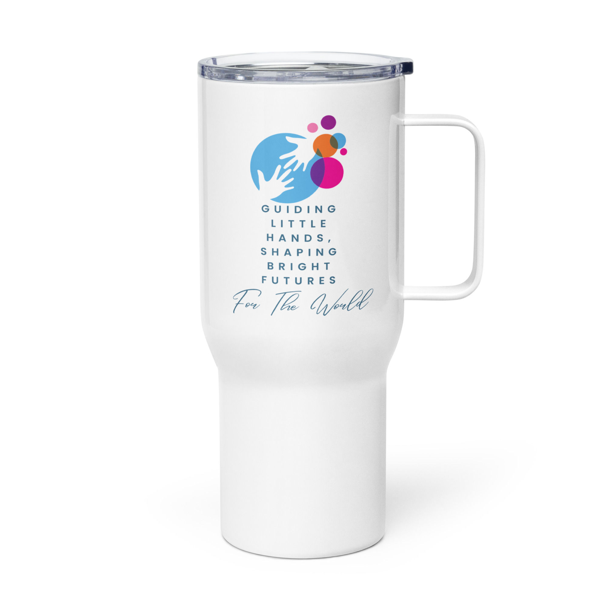 Travel mug with a handle Guiding Little Hands...