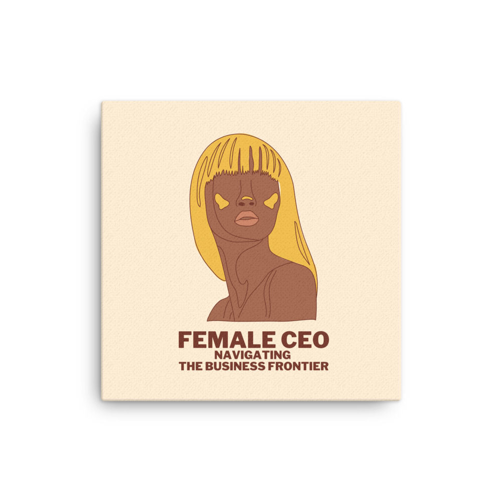 Thin canvas Female CEO