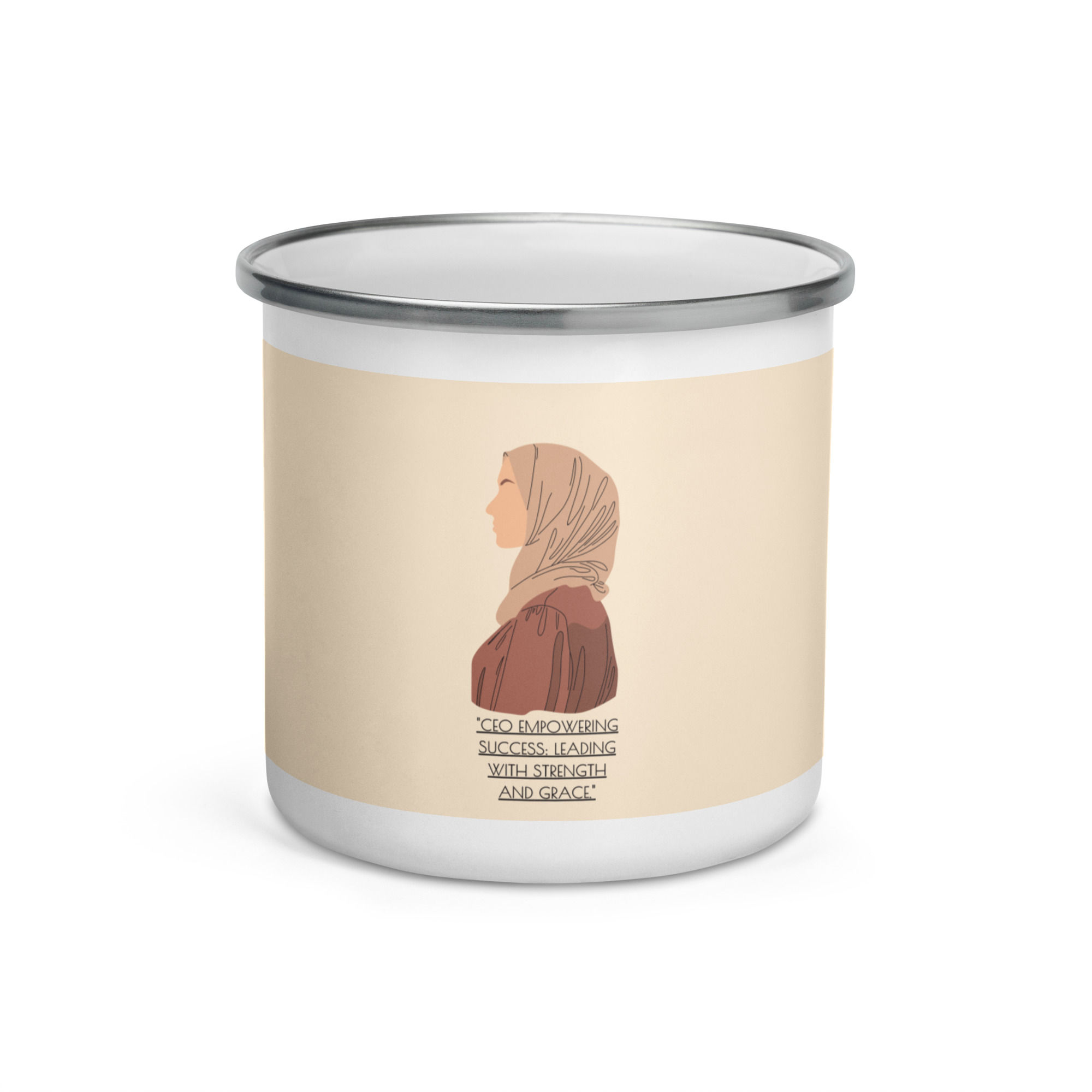 Enamel Mug CEO Empowering Success Message