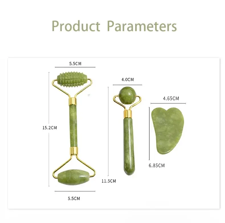Thumbnail: AYHLE - Jade Roller & Gua Sha Set (Facial Massager)