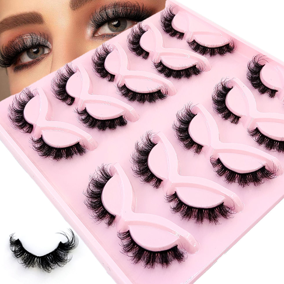 Thumbnail: HBZGTLAD - 3D Faux Mink Lashes (Wispy & Fluffy / 7–10 Pairs)