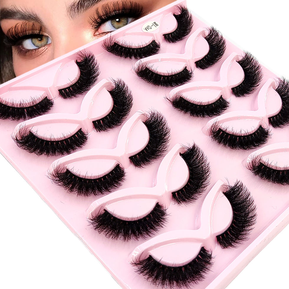 Thumbnail: HBZGTLAD - 3D Faux Mink Lashes (Wispy & Fluffy / 7–10 Pairs)