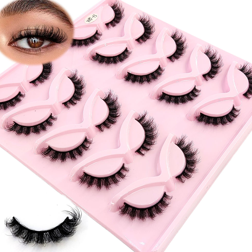 Thumbnail: HBZGTLAD - 3D Faux Mink Lashes (Wispy & Fluffy / 7–10 Pairs)