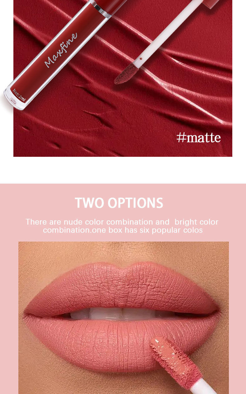 Thumbnail: MAXFINE - Matte Liquid Lipstick Set (6 Shades)