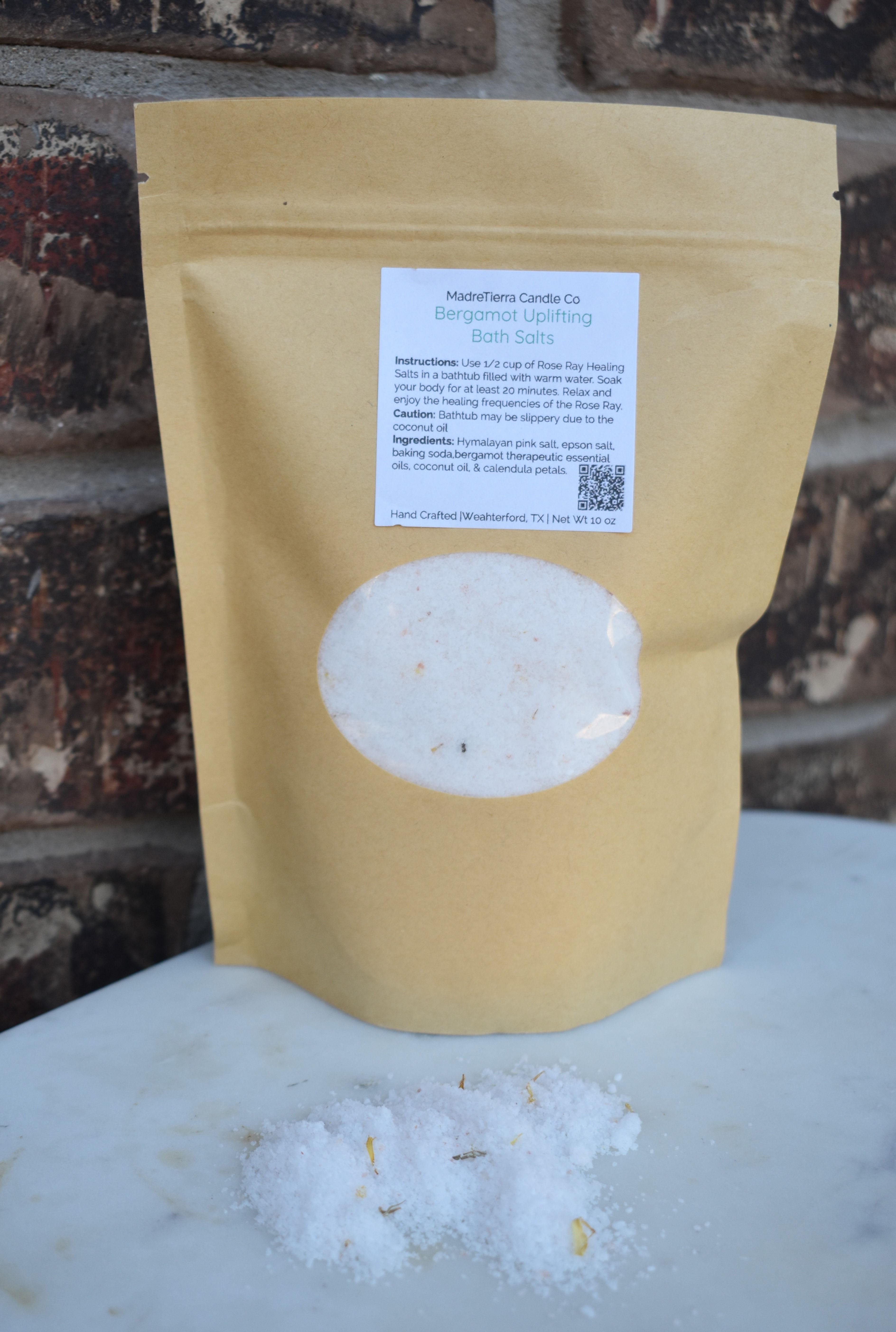 Refill Bag | Uplifting Bergamot + Calendula Herbal Bath Salts