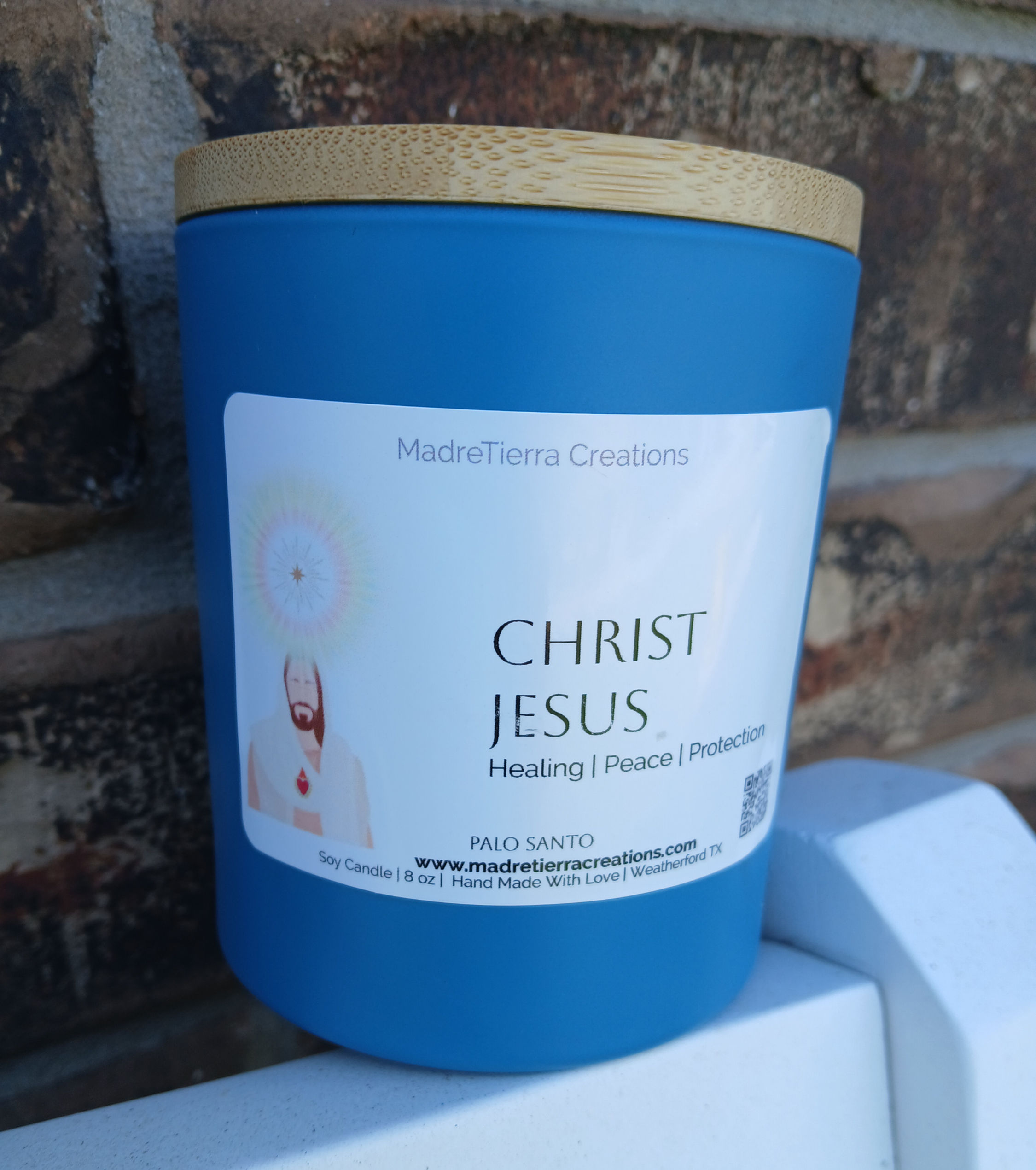 Christ Jesus | Soy Candle | Luxury Blue Ray Collection 