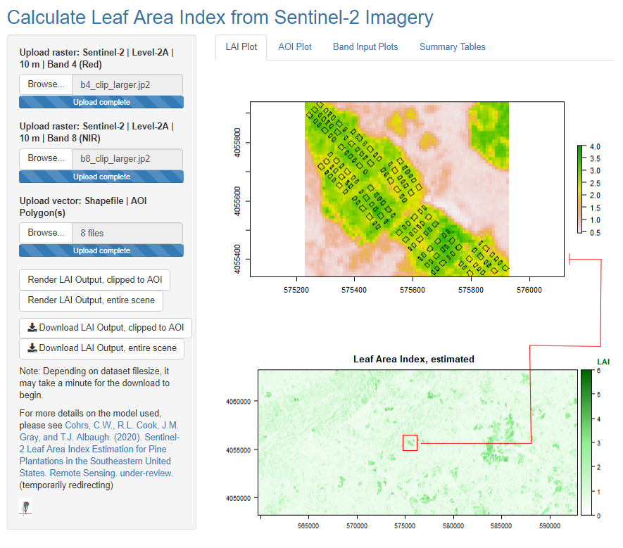 GitHub - cwcohrs/S2LAI: Sentinel-2 Leaf Area Index Estimation for Pine ...
