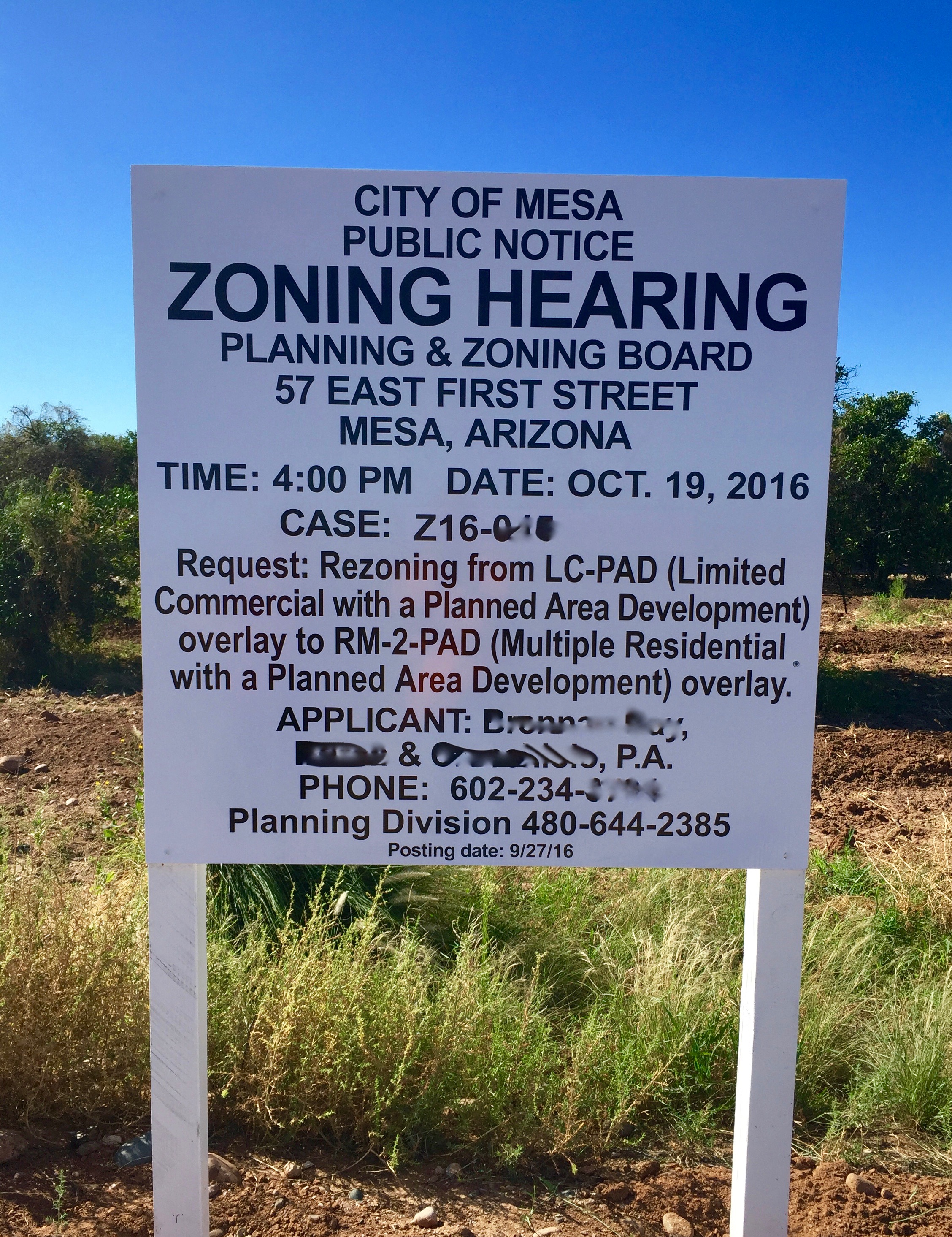 Dynamite Signs/ Zoning Sign/ Public Hearing Signs/ Conditional Use Per