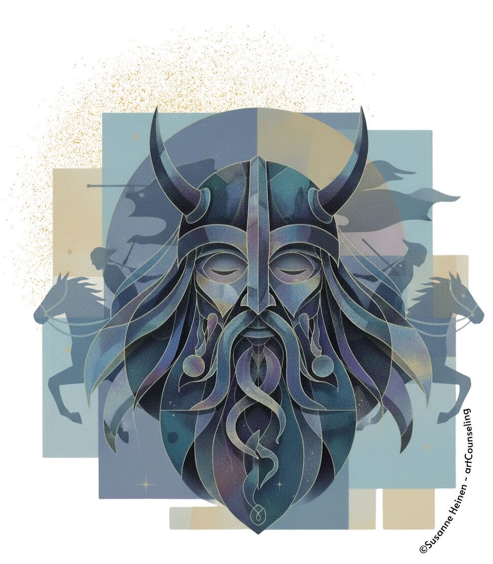 „Odin“, Digitalcollage © Susanne Heinen