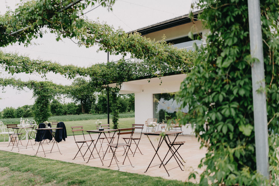 Svatební místo Willa Słoneczna, slunečné prostředí připomínající malé Toskánsko