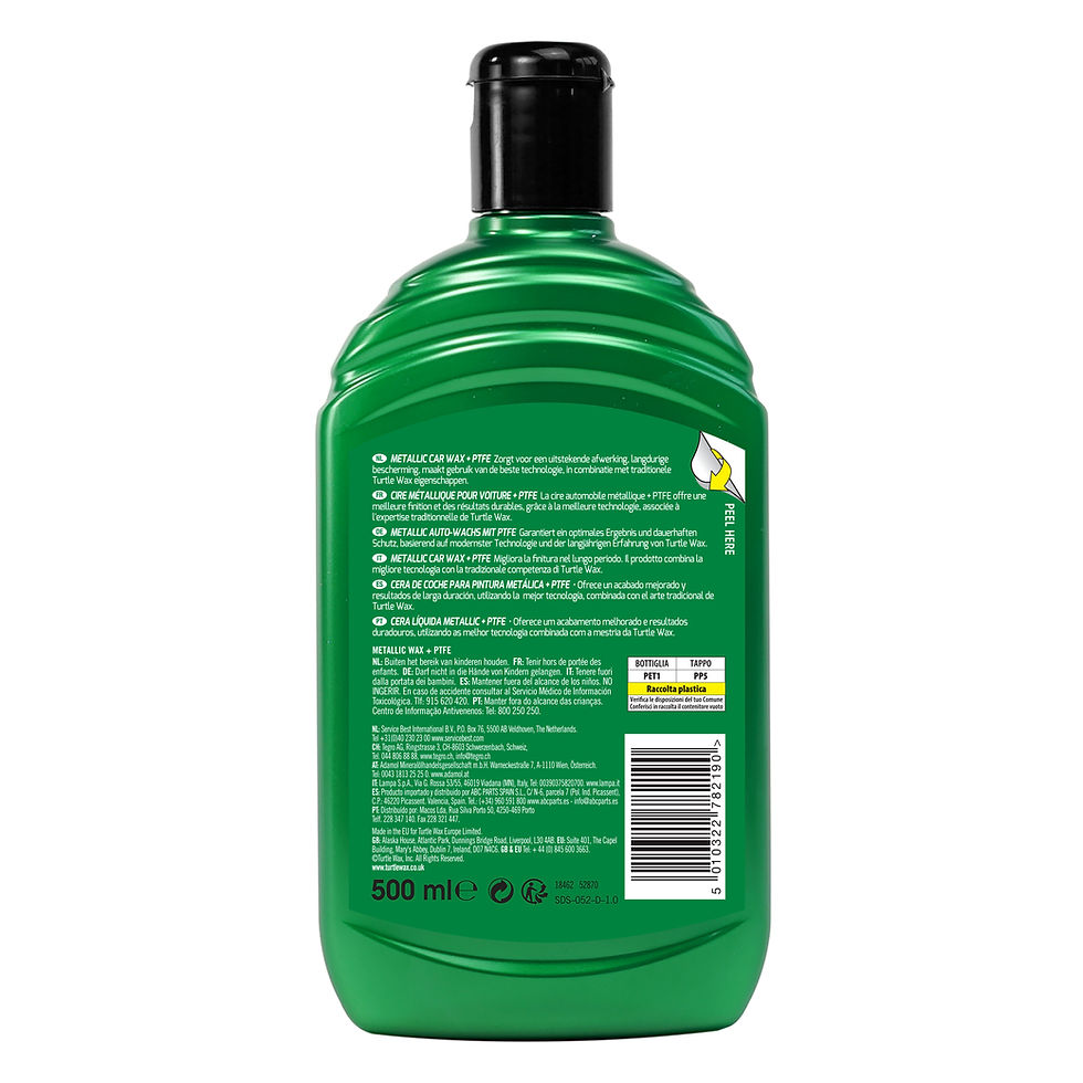 Küçük resim: Turtle Wax Metalik PTFE Katkılı Teflon Sıvı Cila 500 Ml