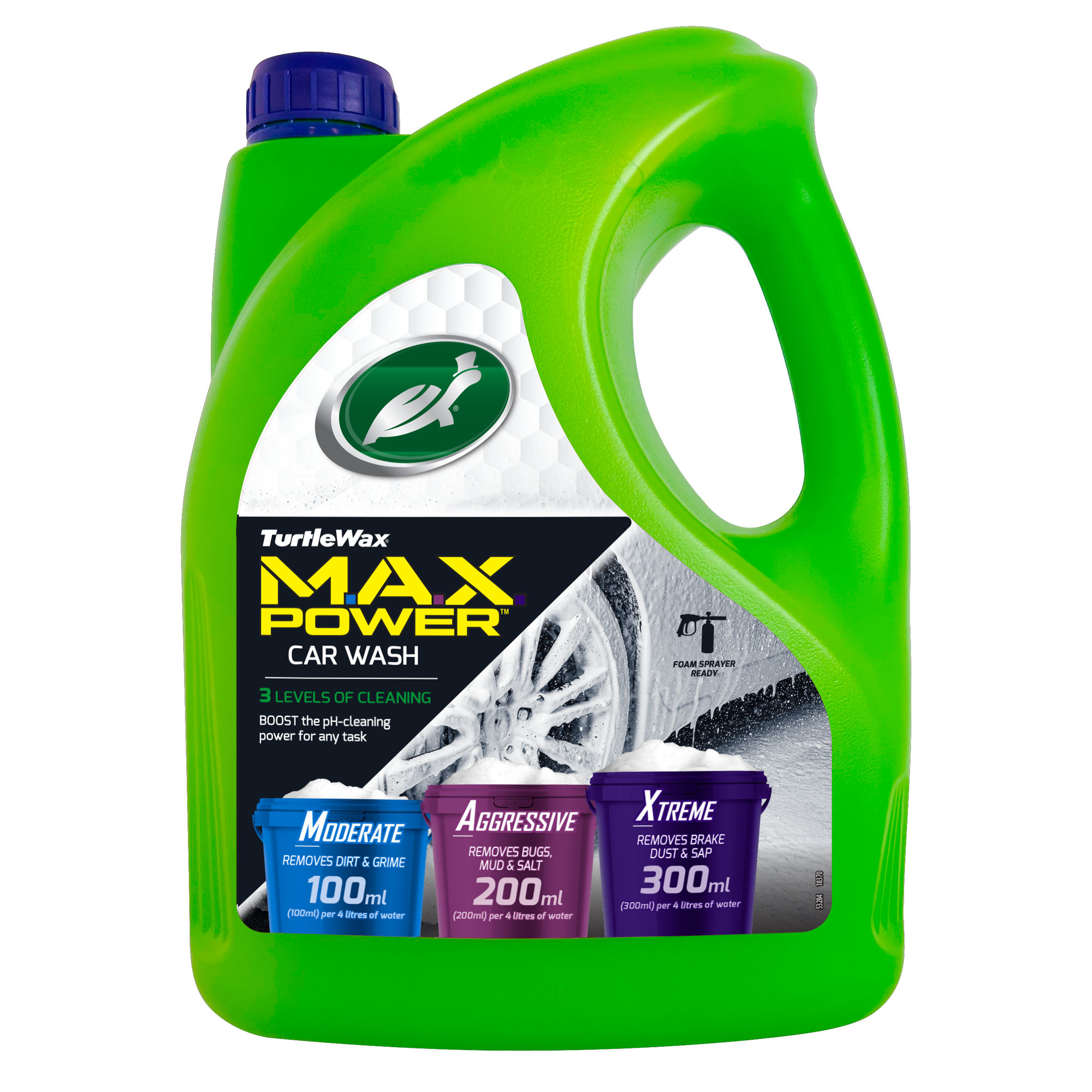 Turtle Wax Max-Power Süper Konsantre Oto Yıkama Şampuanı 4 Lt