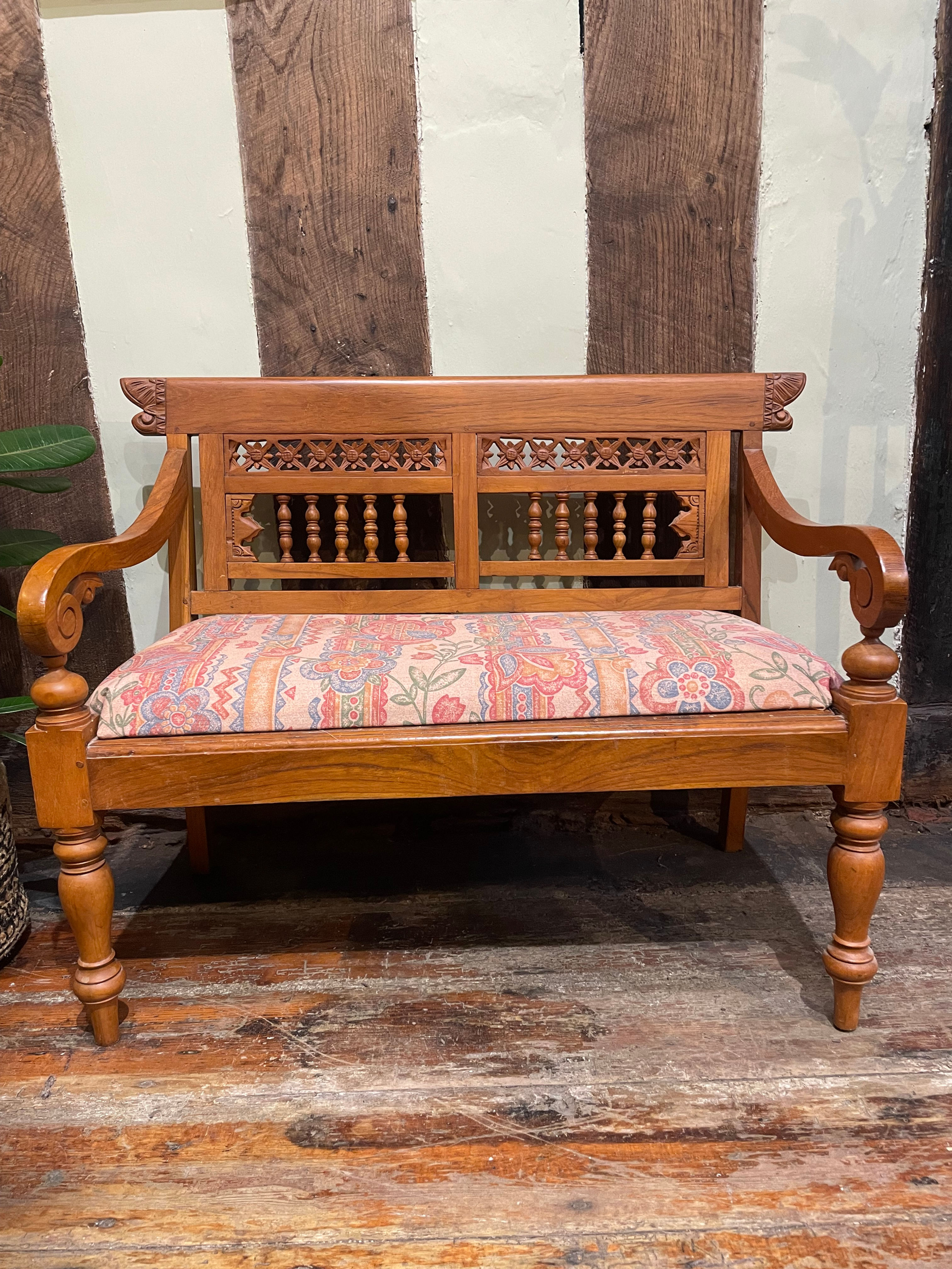 Vintage Indonesian Child's Bench
