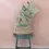 Thumbnail: Bohemia Pleated Leather Handle Basket, Sage