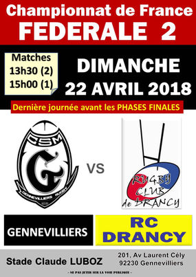 GENNEVILLIERS vs RC DRANCY
