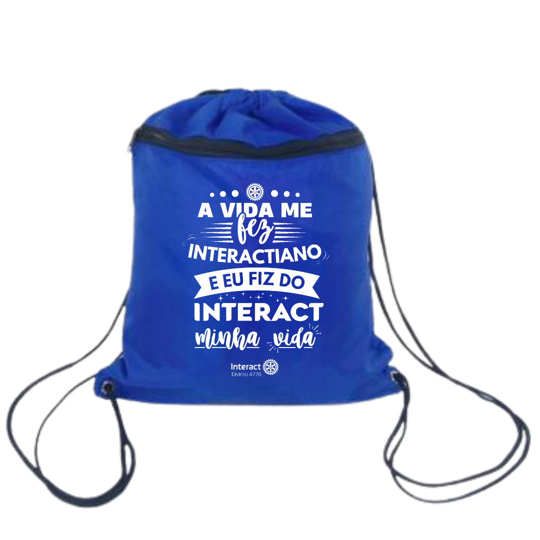 Sacochila "A Vida Me Fez Interactiano"