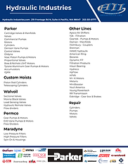 Hydraulic Industries Line Card 