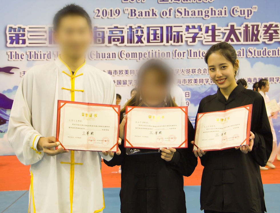写真：上海市国際学生太極拳大会／丸山さん提供