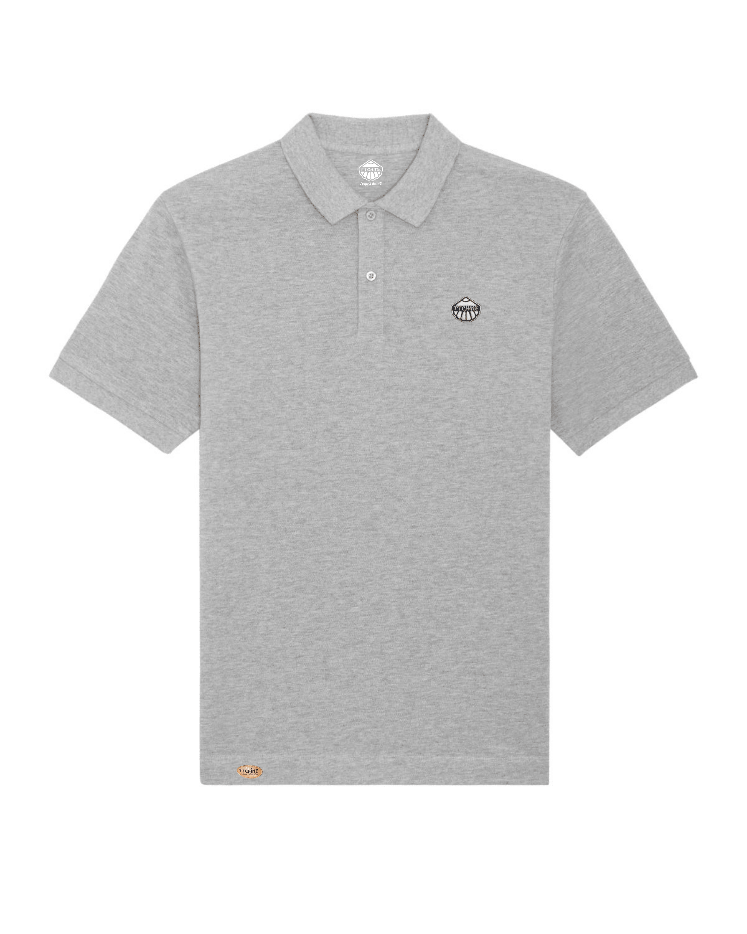 Polo ~ Ecusson coquille ~ Heather Grey