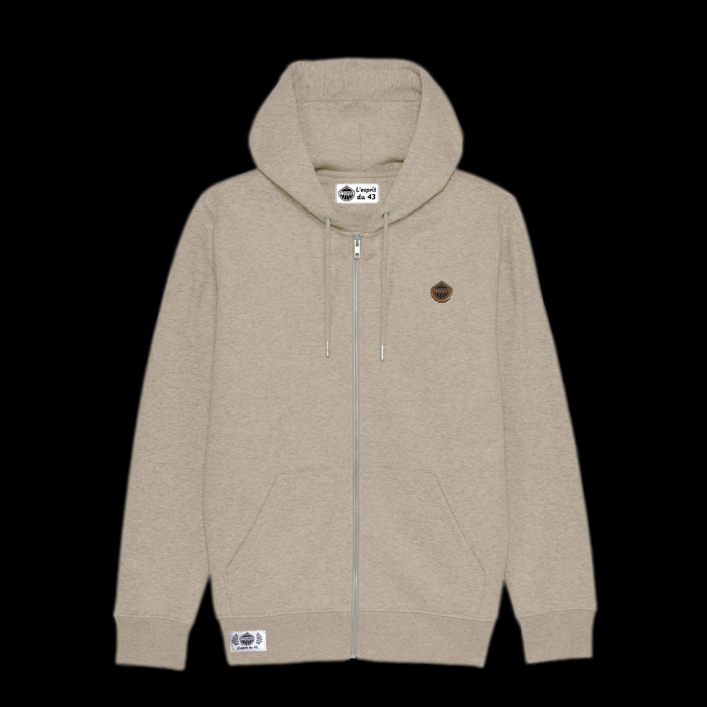 Gilet capuche ~ Neira patch ~ Heather Sand