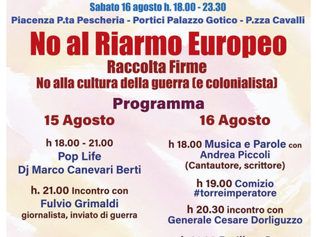 NO al Riarmo Europeo