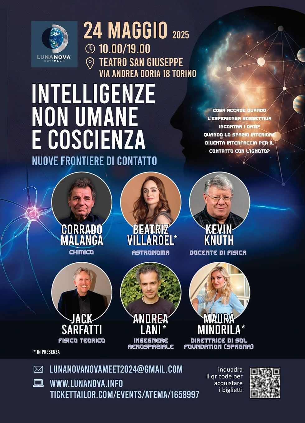 Locandina intelligenze non umane e coscienza