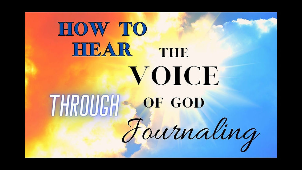 How to Hear the Voice of God Through Journaling