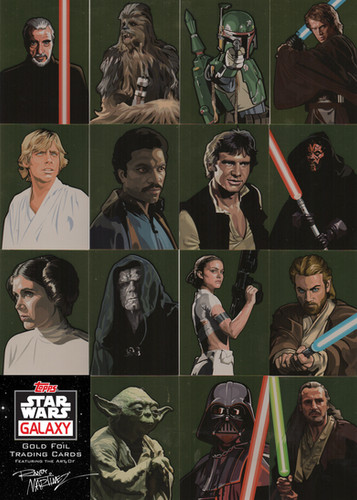 スターウォーズ トレーディングカード ポップス ゴールド5 Topps-Star Wars Galaxy Series 5-GOLD Foil Cards Set (1-15) | Randy
