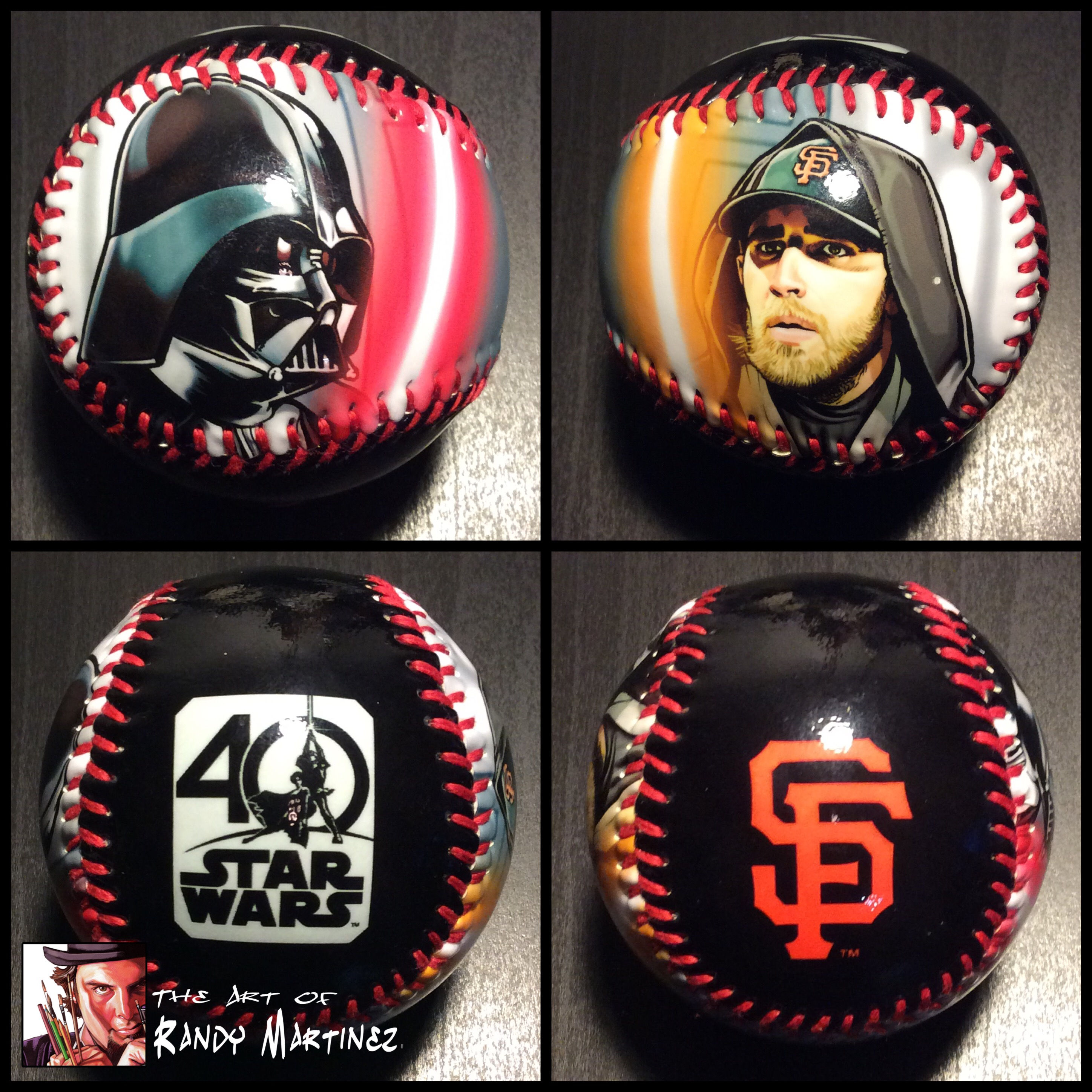 Baseball-Darth Vader vs Madbum -Official Star Wars Day VIP baseball