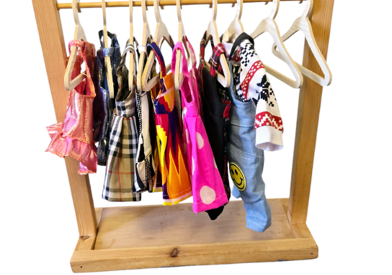 Set of dolls clothes