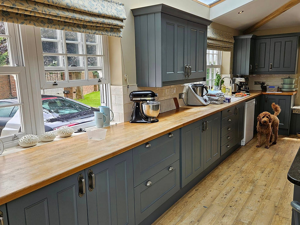 New sprayed kitchen for a kitchen cabinet spray services