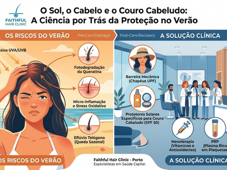 O Sol, o Cabelo e o Couro Cabeludo: A Ciência por Trás da Proteção no Verão