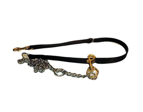 Metal Chain Dog Lead 32 Long (80cm) 4mm Chain With Padded Handle In 11 Metal Chain Dog Lead 32 Long (80cm) 4mm Chain With Padded Handle In 11