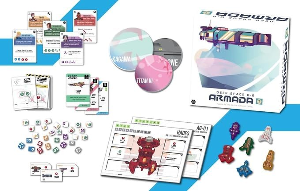 Thumbnail: Deep Space D-6: Armada – Board Game by 1-4 Players – Board Games for Family – 60