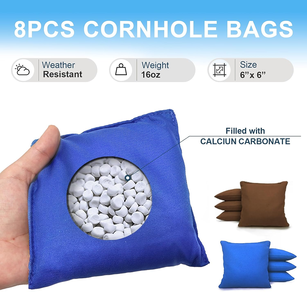 Thumbnail: Cornhole Game Set, 3'X2' Portable Cornhole Boards Set with 8 Cornhole Bags for C
