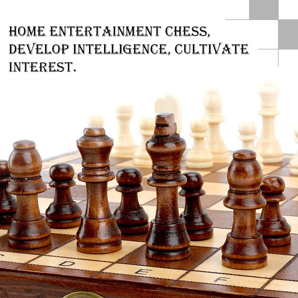 Thumbnail: Folding Hand Crafted Wooden Chess Set Chess Board