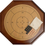 Thumbnail: 2-In-1 Brown Wood Crokinole Board Game Set