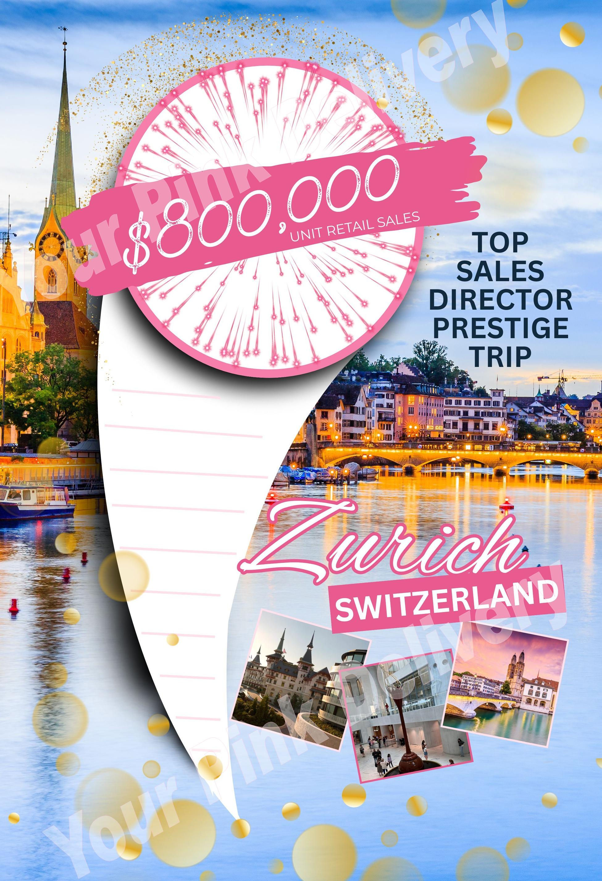 Poster - Top Sales Director Prestige Trip - Zurich, Switzerland