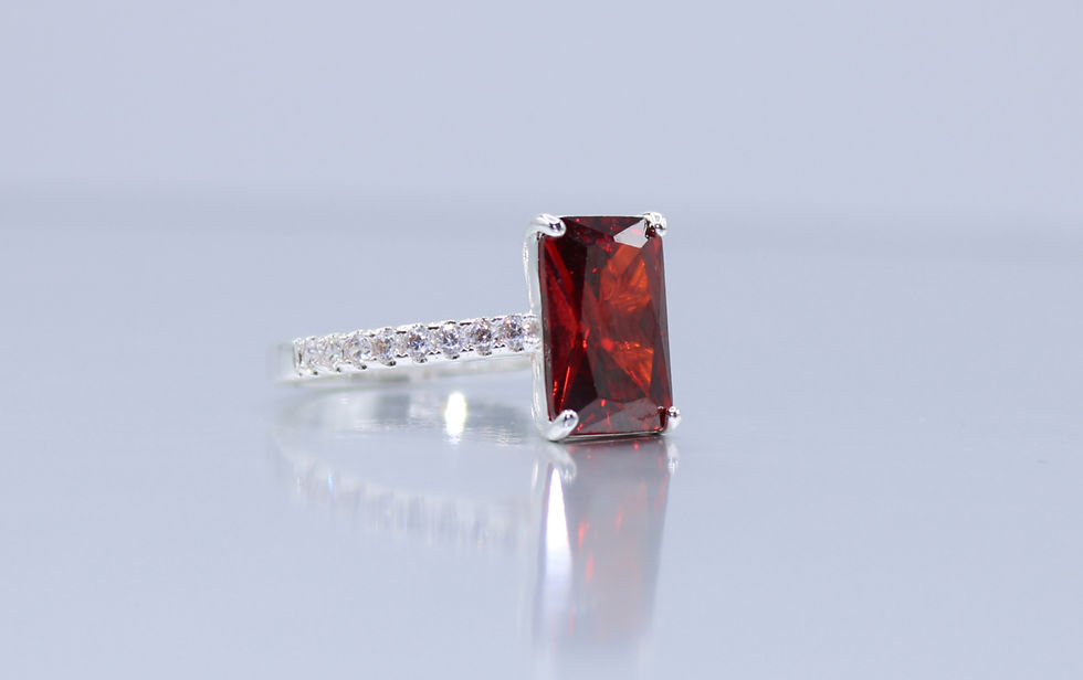 Thumbnail: Garnet - Design 9 Ring