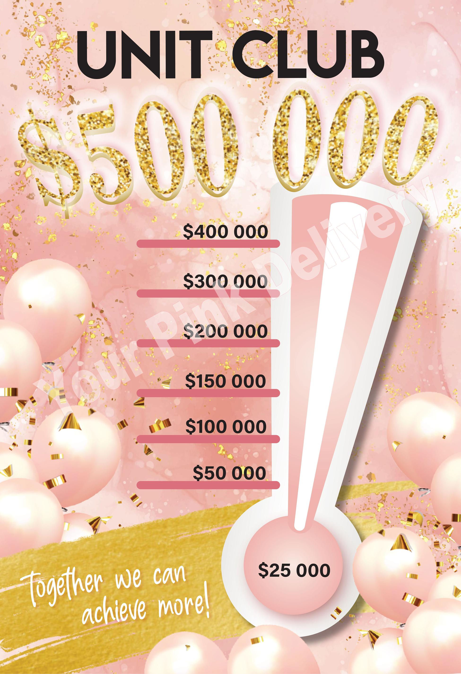 Poster - Unit Club $500,000