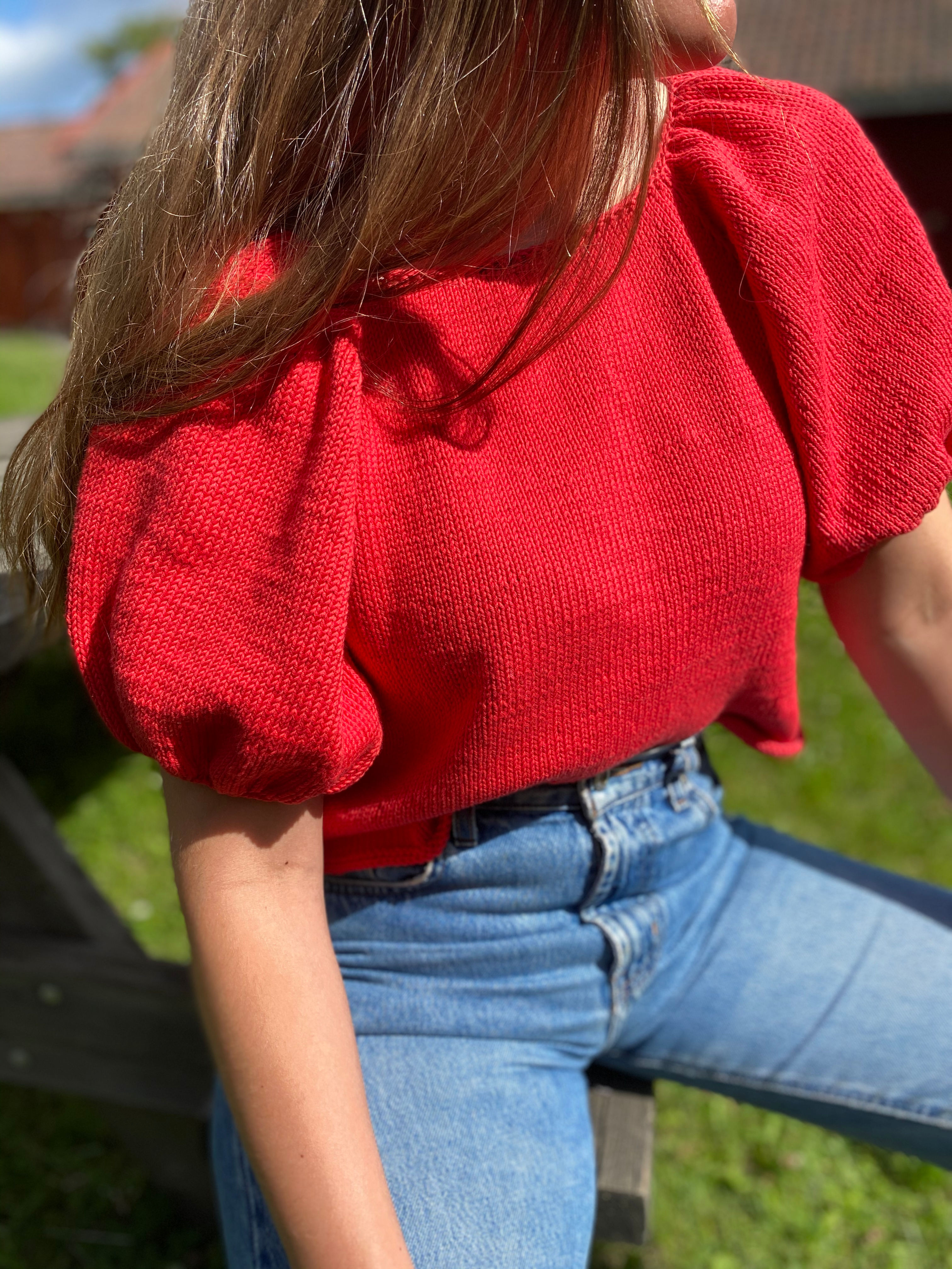 Bubble Sleeve Blouse