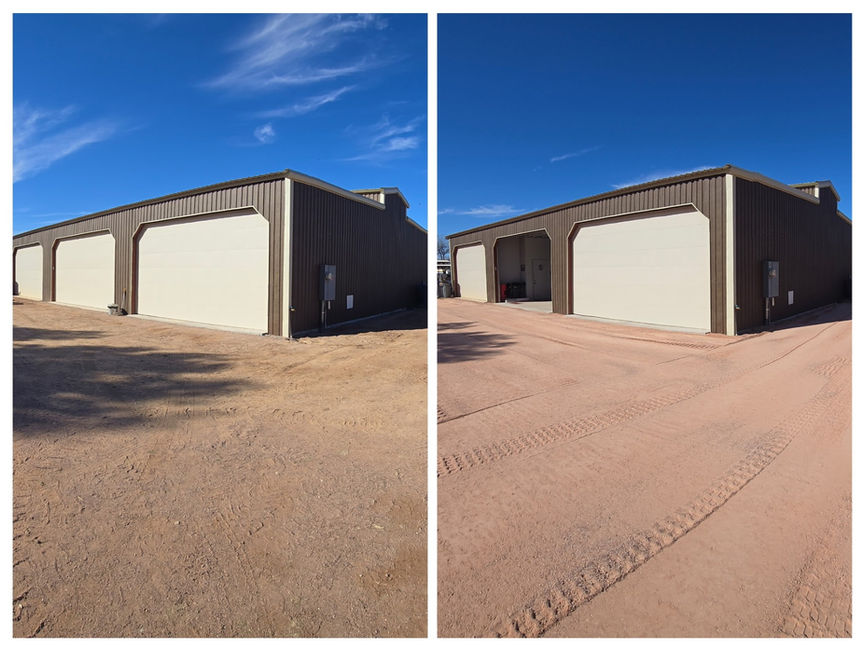 Grading contractor improving land elevation and slope