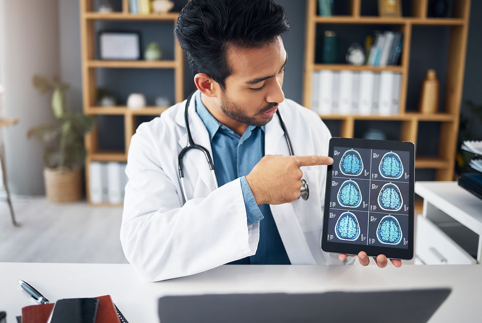 neuroscience-man-doctor-with-scans-explain-diagnosis-healthcare-workplace-male-consultant-